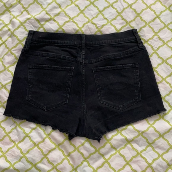 Abercrombie black denim shorts - Picture 2 of 3